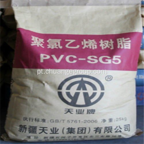 Resina de PVC de grau de suspensão Tianye SG5